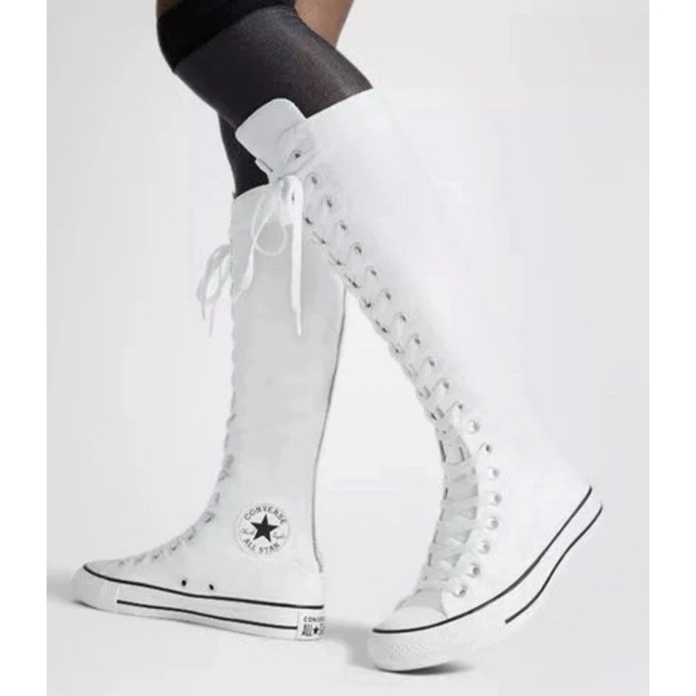 Converse Chuck Taylor XX-Hi Knee Shoes White All Star W Size 5.5 M Size 3.5 Rare